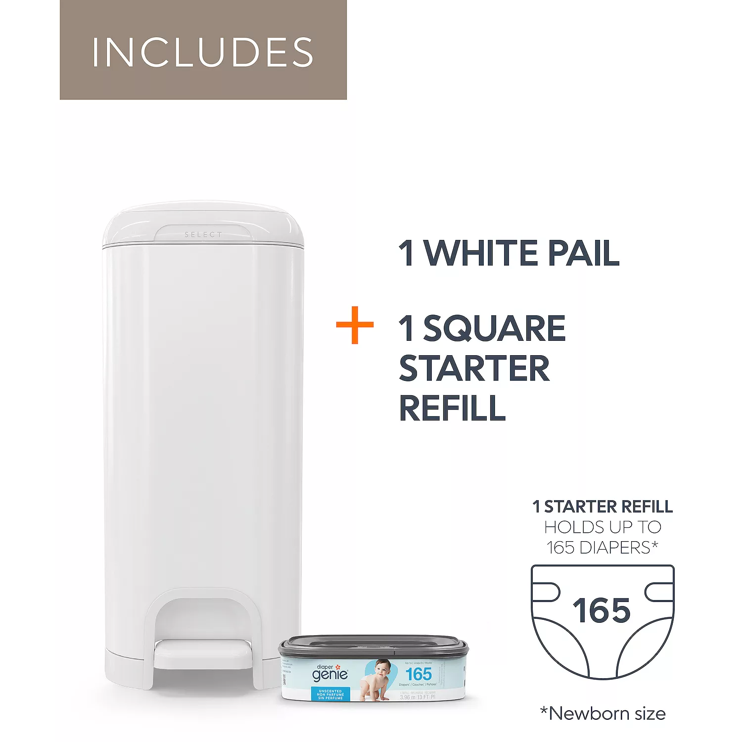 Contenedor para pañales con cierre suave y pedal -Diaper Genie - Imagen 5