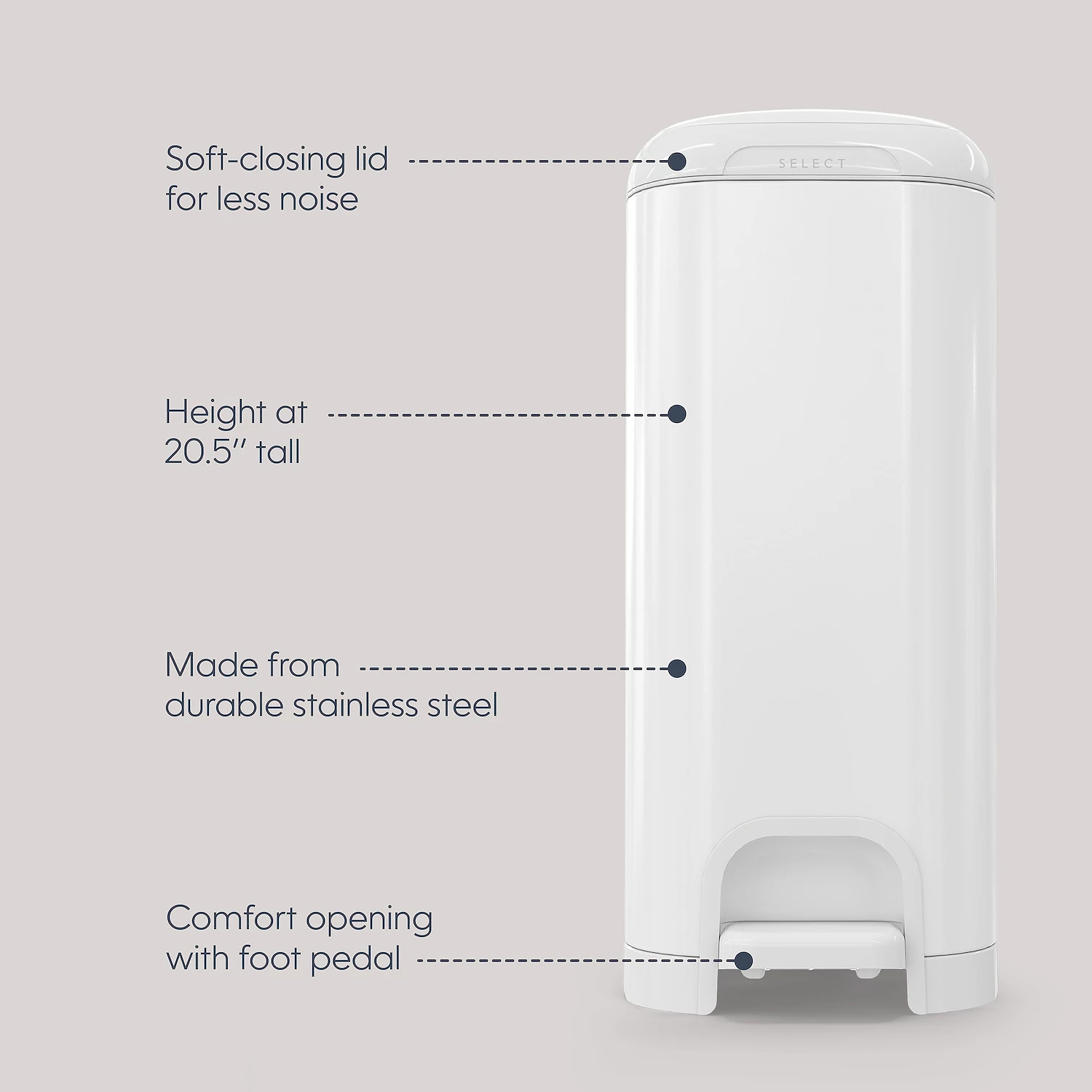 Contenedor para pañales con cierre suave y pedal -Diaper Genie - Imagen 4