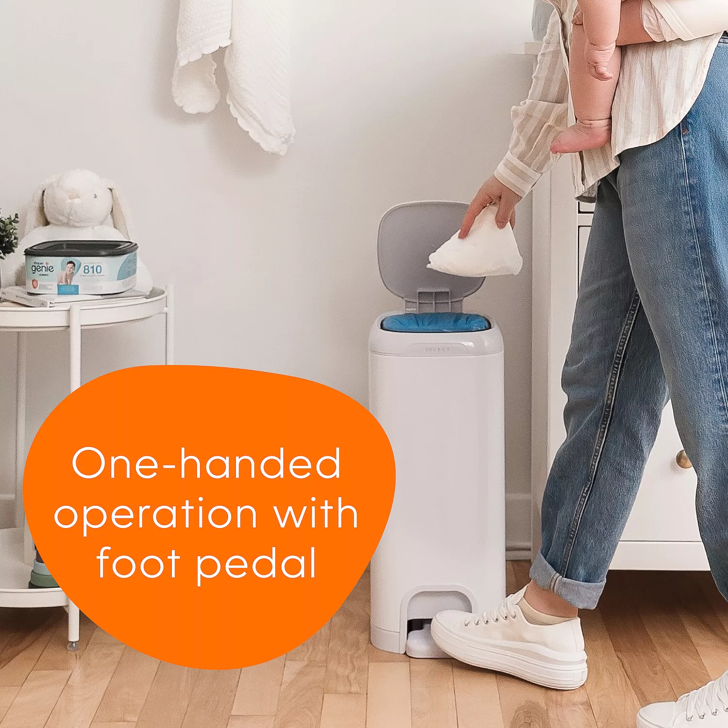 Contenedor para pañales con cierre suave y pedal -Diaper Genie - Imagen 2