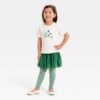 Conjunto de 2 piezas talla 12 meses con diseño de tréboles -Cat & Jack