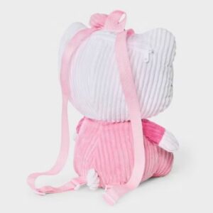 Alternative view of Mochila de felpa de pana color rosa para niña - Marca Hello Kitty
