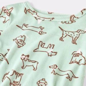 Alternative view of Conjunto de pijama de 2 piezas suave para niños talla 5 con diseño de perritos -Cat & Jack