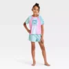 Conjunto de pijama de 2 piezas para niña con camiseta y shorts de Hello Kitty