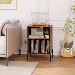 Alternative view of Mueble para tocadiscos con estación de carga - Costway