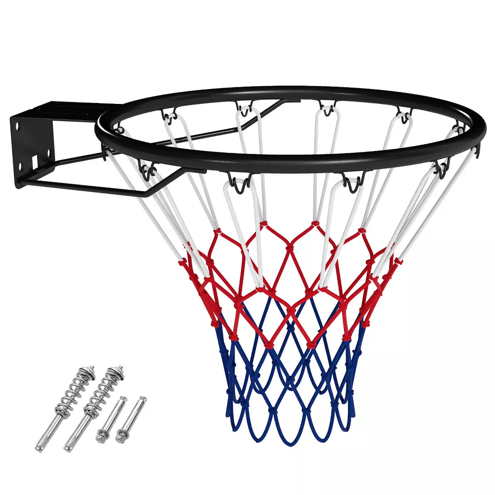 Aro de baloncesto de 18" con doble muelle y red -Costway