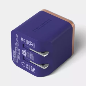 Alternative view of Cargador de pared de 2 puertos USB-C y USB-C de 40w - heyday