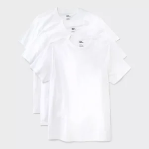 Paquete de 3 camisetas de cuello redondo para hombre talla M - Marca Dealworthy