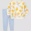 Conjunto de 2 piezas para bebé talla 18 meses con diseño de limón - Carter´s