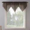 Par de cortinas cortas de voile arrugado tamaño 61 x 130 cm -No. 918