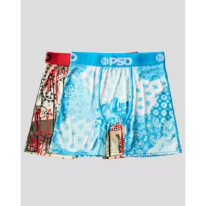 Paquete de 2 calzoncillos tipo bóxer para hombre, Talla XL -PSD
