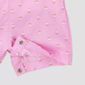 Alternative view of Conjunto de 2 piezas para bebé talla 3 meses con overol y camisa corta -Carter's