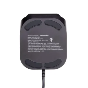 Alternative view of Base de carga inalámbrica Qi de 10 W, cargador USB -Dealworthy