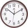 Reloj de pared de 30 cm (12") color nogal -Infinity Instruments