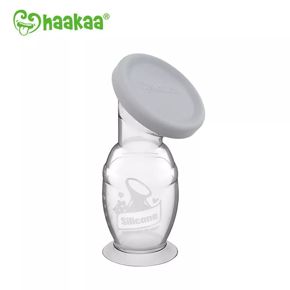 Extractor de leche con base de succión y tapa antifugas de148ml -Haakaa