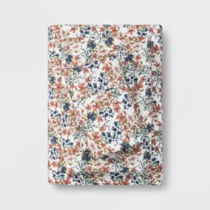 Juego de sábanas de 4 piezas tamaño King con estampado floral - Threshold