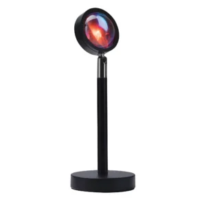 Alternative view of Proyector LED RGB con efecto atardecer y control remoto, color negro - West & Arrow
