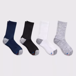 Paquete de 4 pares de calcetines para adulto talla 6/12 -Hanes Premium