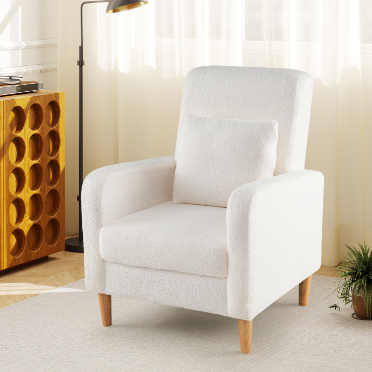Sillón moderno tapizado marca Costway - Imagen 3
