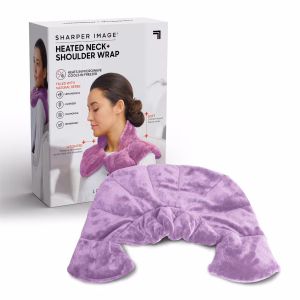 Almohadilla de aromaterapia herbal caliente y fría, envoltura de felpa lavanda -Sharper Image