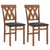 Juego de 2 sillas plegables de madera para comedor - Costway