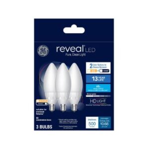 Alternative view of Paquete de 3 bombillas LED decorativas con selección de color acabado mate 60 W - Marca GE