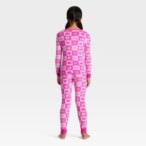 Alternative view of Conjunto de pijama suave de 2 piezas para niña talla 4 color rosa - Marca Barbie