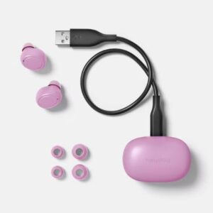 Alternative view of Auriculares inalámbricos Bluetooth resistentes al sudor color lila - Marca heyday™