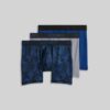 Paquete de 3 bóxers de microfibra elástica para hombre talla M azul y gris - Marca Jockey Generation