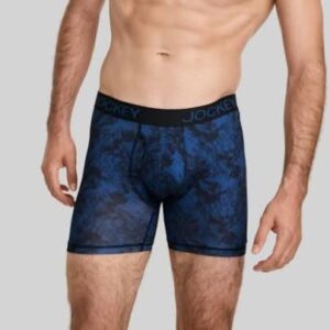 Alternative view of Paquete de 3 bóxers de microfibra elástica para hombre talla M azul y gris - Marca Jockey Generation
