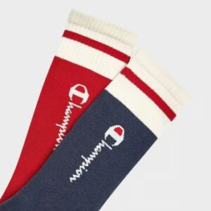 Alternative view of Paquete de 2 pares de calcetines para adulto azul y rojo talla 6-12.5 - Marca Champion Authentic Originals