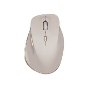 Ratón ergonómico inalámbrico de 6 botones color beige - Marca North