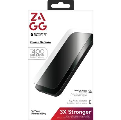 Protector de pantalla de cristal para iPhone 16 Pro - Marca ZAGG