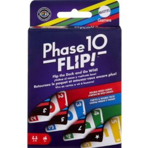 Juego de cartas Flip de Phase 10 - Marca Mattel Games