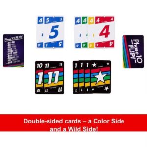 Alternative view of Juego de cartas Flip de Phase 10 - Marca Mattel Games