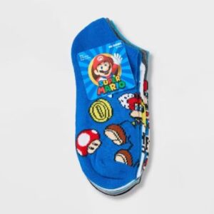 Alternative view of Paquete de 6 pares de calcetines infantiles azul y gris - Marca Nintendo Super Mario