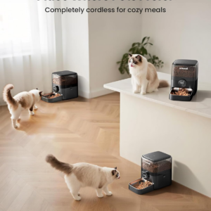 Alternative view of Dispensador de comida para mascotas con batería recargable -Oneisall
