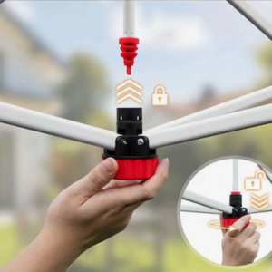 Alternative view of Gazebo plegable con malla de 3.5 x 3.5 metros, color marrón -Costway