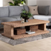 Mesa de centro rectangular de 140 cm con mimbre de hierba marina -Bali & Pari