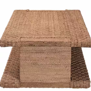 Alternative view of Mesa de centro rectangular de 140 cm con mimbre de hierba marina -Bali & Pari