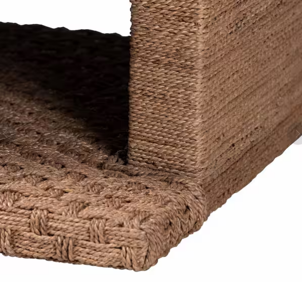 Mesa de centro rectangular de 140 cm con mimbre de hierba marina -Bali & Pari - Imagen 5