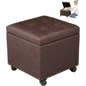 Otomana de Almacenamiento con Ruedas de 17" - Unbranded