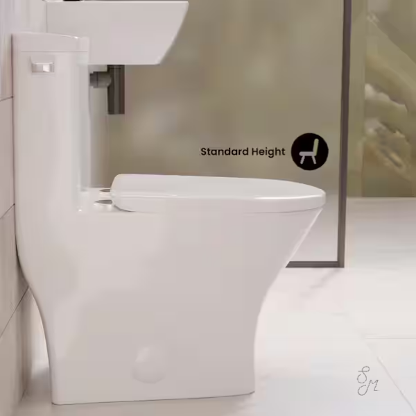 Inodoro redondo Sublime II de 1.28 GPF con descarga simple -Swiss Madison - Imagen 4