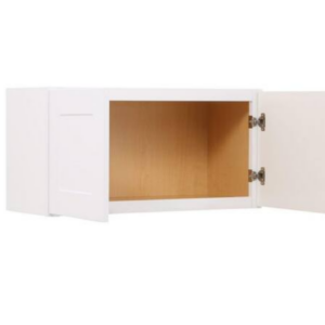 Alternative view of Gabinete de cocina preensamblado de 30 x 12  x 15 pulgadas en blanco satinado -Shaker