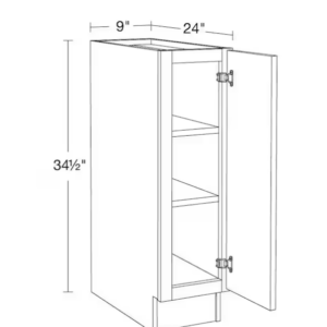 Alternative view of Mueble de alacena inferior de 23  x 61  x 87,5 cm, con puertas de altura completa -Hargrove