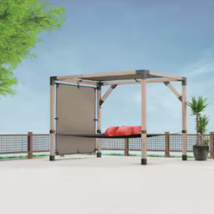 Alternative view of Malla para pergola 10 pies x 10 pies color beige -WILD HOG
