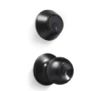 Juego de cerradura con pomo negro para puerta de entrada, cerrojo y 6 llaves -Premier Lock