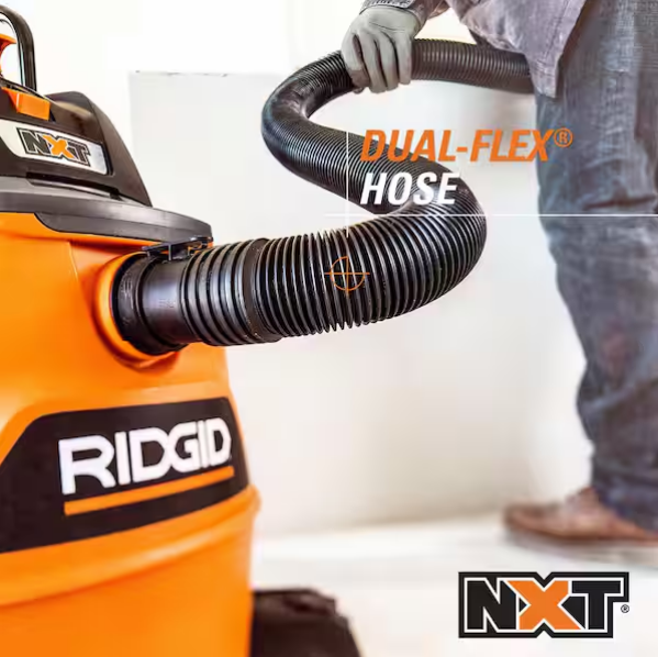 Aspiradora de 16 galones con 5.0 HP de potencia para uso en seco y húmedo, amarilla -RIDGID - Imagen 3