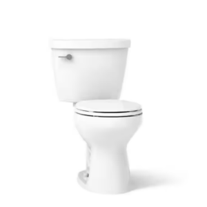 Alternative view of Inodoro redondo con rueda de taza de 30.5 cm, aro de cera y asiento de cierre suave -KOHLER