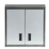 Armario para pared de puerta completa, color plata -Gladiator
