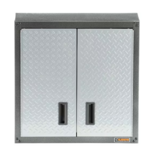 Armario para pared de puerta completa, color plata -Gladiator